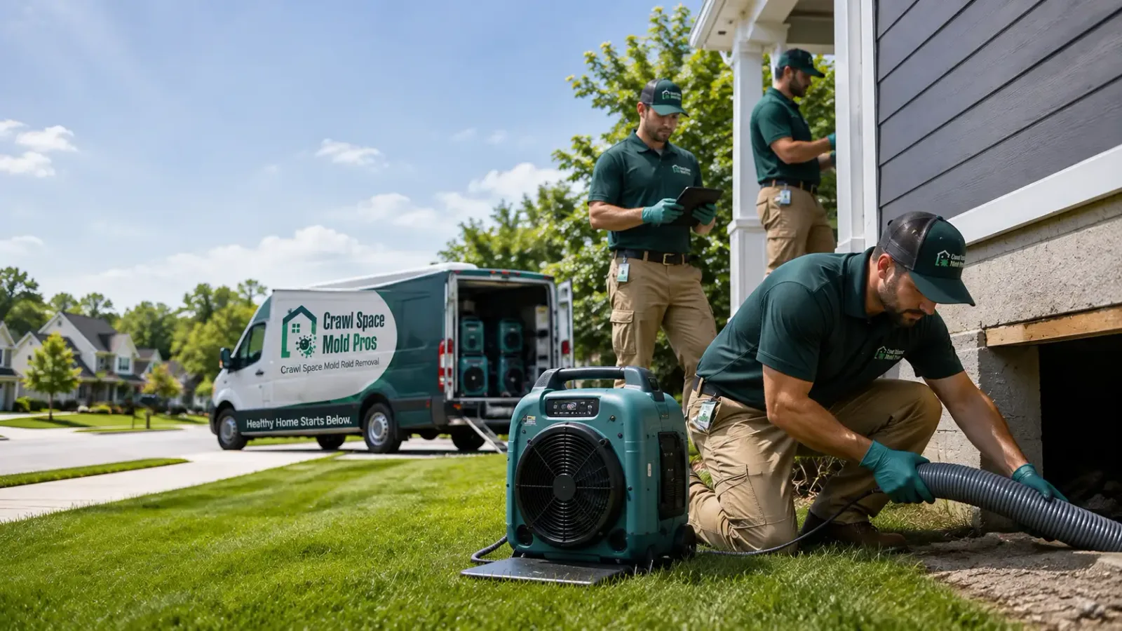 Crawl Space Mold Removal in Barnesville, OH